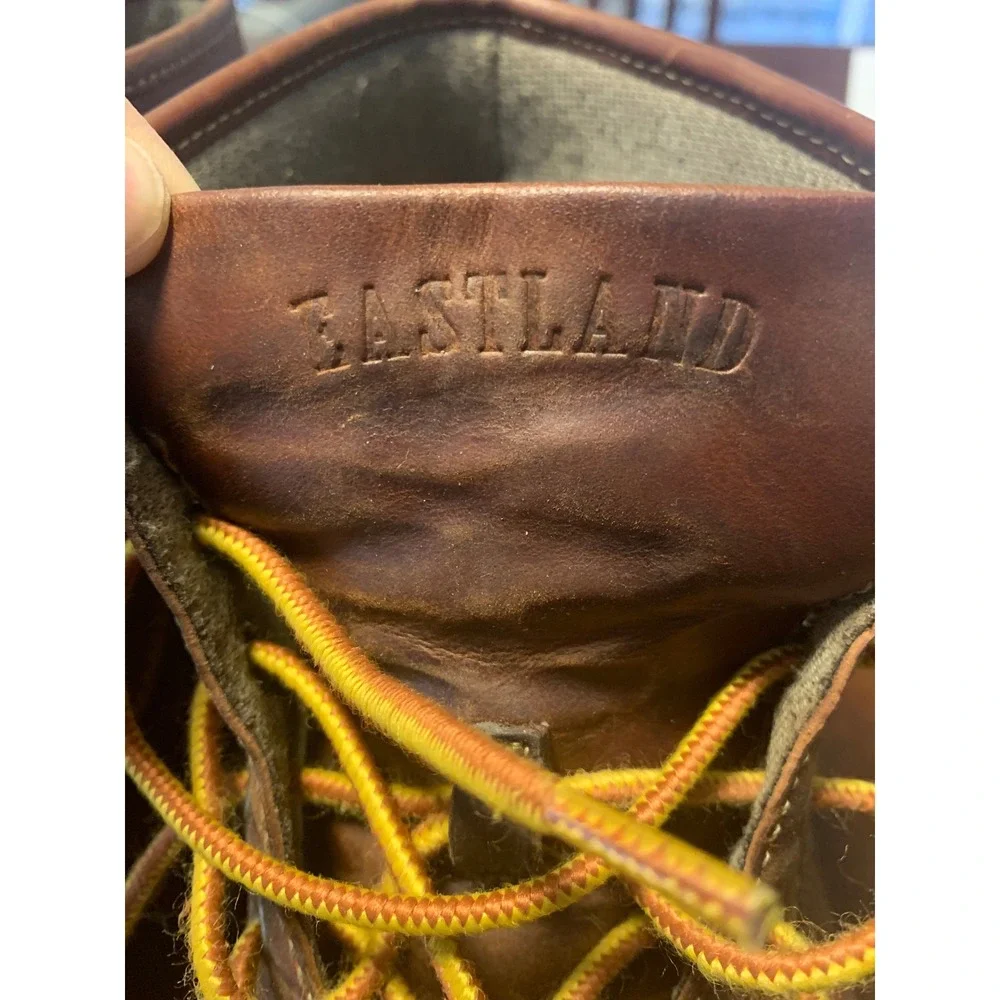 Eastland Lumber Up‎ Mens Brown Leather Moc Toe Work Boots 10D